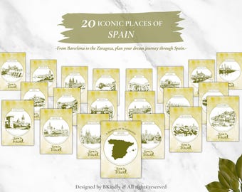 Spain Travel Planner A4 – Digital Download, GoodNotes & Printable PDF, Trip Itinerary Journal, Vacation Organizer
