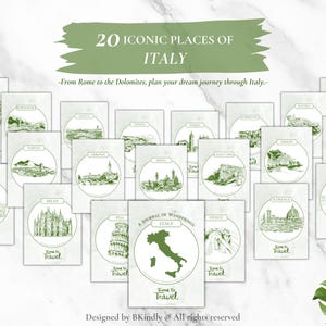 Italy Travel Planner US Letter – Digital Download, GoodNotes & Printable PDF, Trip Itinerary Journal, Vacation Organizer