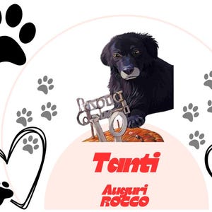 cartão de felicitações para cães, personalizável, digital ou imprimível
