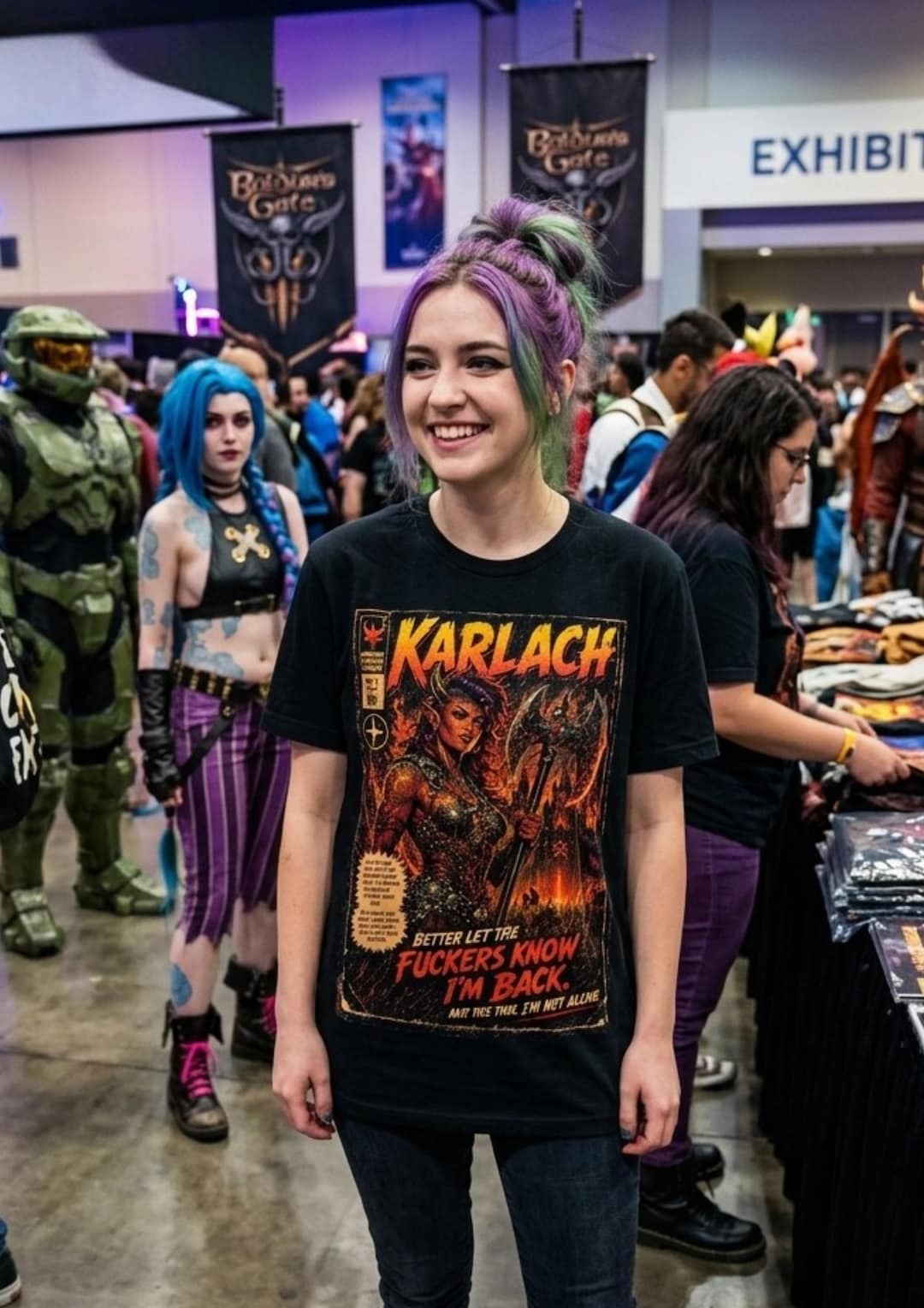 Karlach "better Let the F**kers Know I'm Back" Comic Cover T-shirt BG3 Baldur's Gate - Etsy