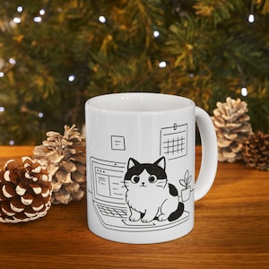 Cute Cat Coffee Mug, Cat Lover Coffee Mug, Cat Gift, Cat Mug, Cat Gift, Animal Lover Mug, Kitty Mug, Cat Owner Mug, Funny Cat