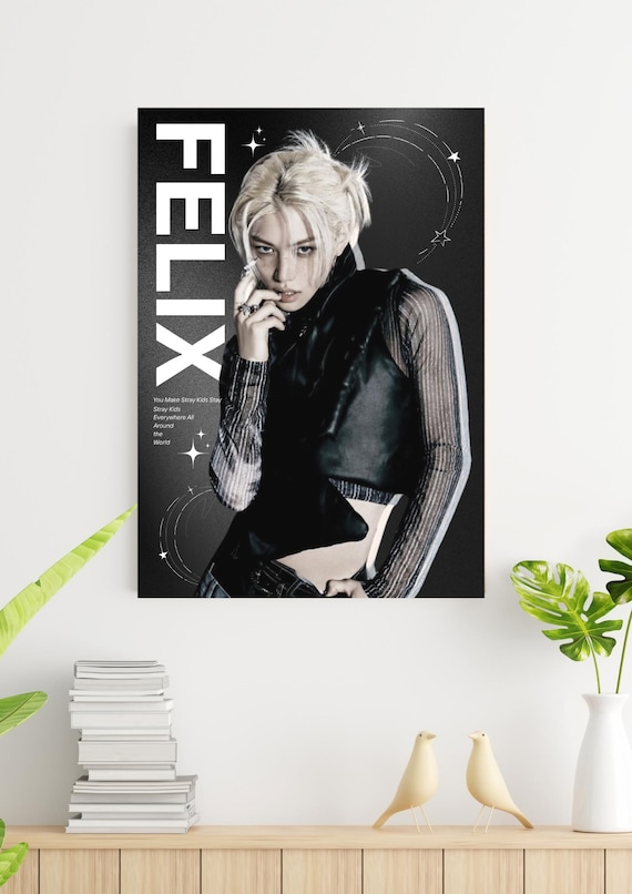 Felix Stray Kids Poster: K-pop Printable Wall Art (A4 Digital