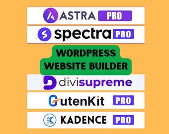Astra Pro | Spectra Pro | Divi Supreme Pro | Kadence Blocks Pro | GutenKit Blocks | WordPress Website Builder | Preactivated License