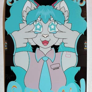 Cat-sune Miku Print