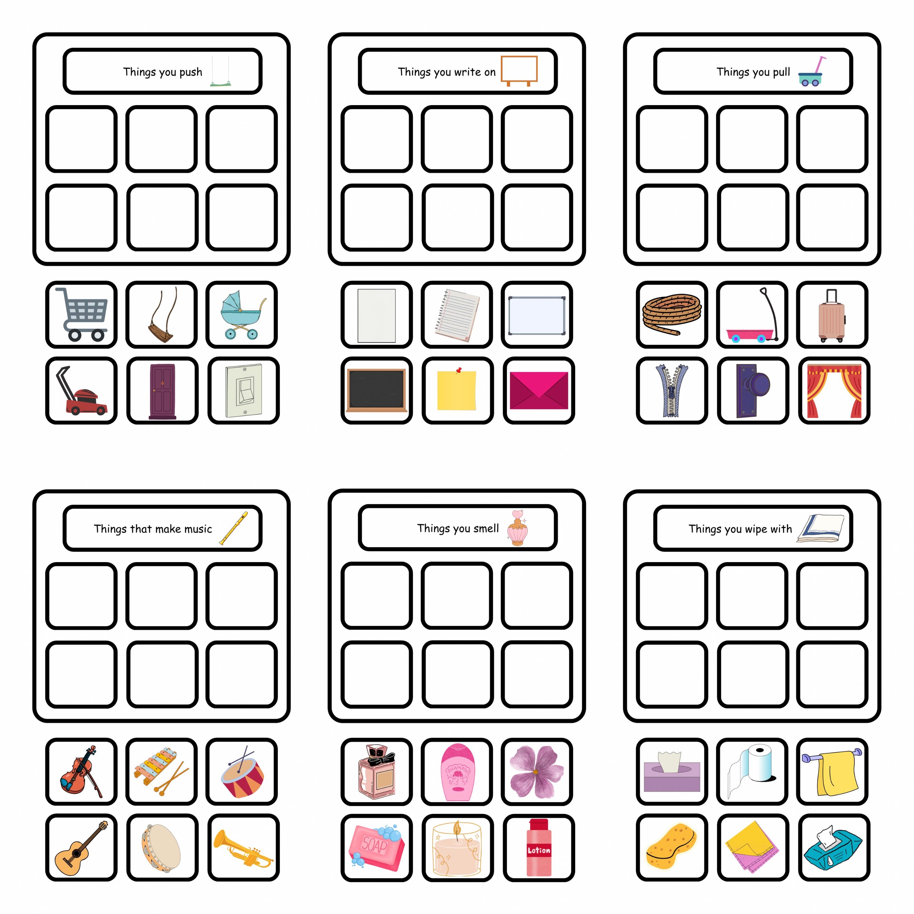 Sorting Objects Aba Sort by Function Activity, 30 Printable Sorting Mats, Speech Therapy ...