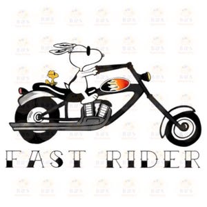Giro in moto di Snoopy con Woodstock Design Png Pdf Cmyk Svg Jpg File 3375x3375