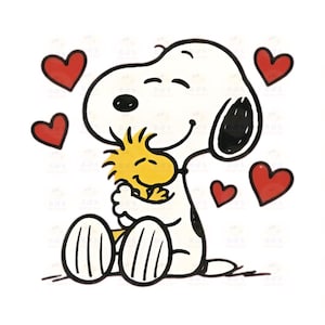 Snoopy Mucho Amor Peanuts Corazones Diseño Png Pdf Cmyk Svg Jpg 3375x3375 Archivo Digital