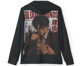 Sweat à capuche d'échauffement sportif pour homme (BloodHounds) (AOP)