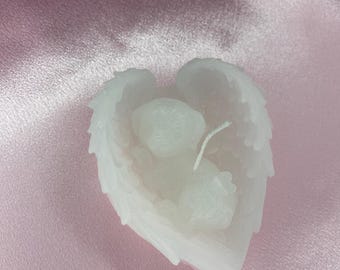 My Angel Dog Memorial Candle (white)