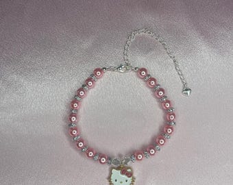Pink Kitty Cat Necklace