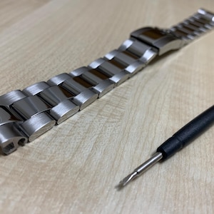 20mm/21mm silver stainless steel middle polished Oyester watch strap bracelet fits Date just day date