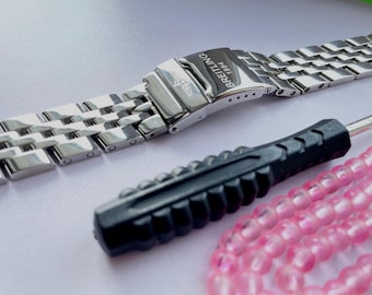 20mm/22mm/24mm Breitling Fits Navitimer Avenger Chronomat Crosswind Watch Stainless Steel Wrist Watch Strap Band Bracelet