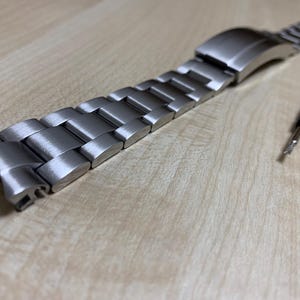 20mm Custom Made Glide-Lock Oyster Band Compatible with Ginault Ocean Rover 94530G Stainless 並行輸入品