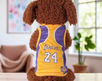 Cartoon & Sports Dog Jersey – Breathable Puppy Shirt for Cats, Small Dogs
