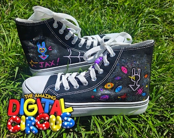 Amazing Digital Circus Jax Abstraction Shoes - custom sizes / characters available!
