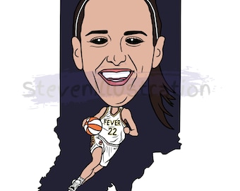 Gráfico PNG de Caitlin Clark sobre la fiebre de Indiana