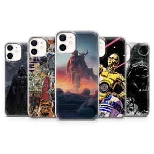 Star Wars Phone Case Darth Vader Stormtrooper Cover fit for iPhone 15 Pro Max 14 Plus 13, 12 11 XR XS & Samsung S23 S22 A54 A53 Pixel 9A 8 7