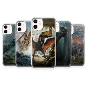 Jurassic World Case Rebirth Dinosaur Cover fit for iPhone 15 Pro Max, 14 Plus, 13, 12 11 XR XS & Samsung S23 S22 A54 A53 Pixel 9A 8 7