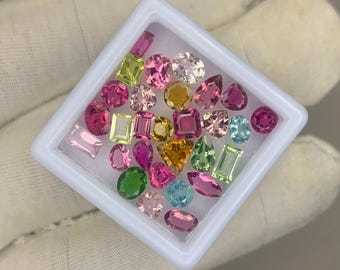AAA+++ Top Grade Faceted Tourmaline Mix Shape, Loose Stone