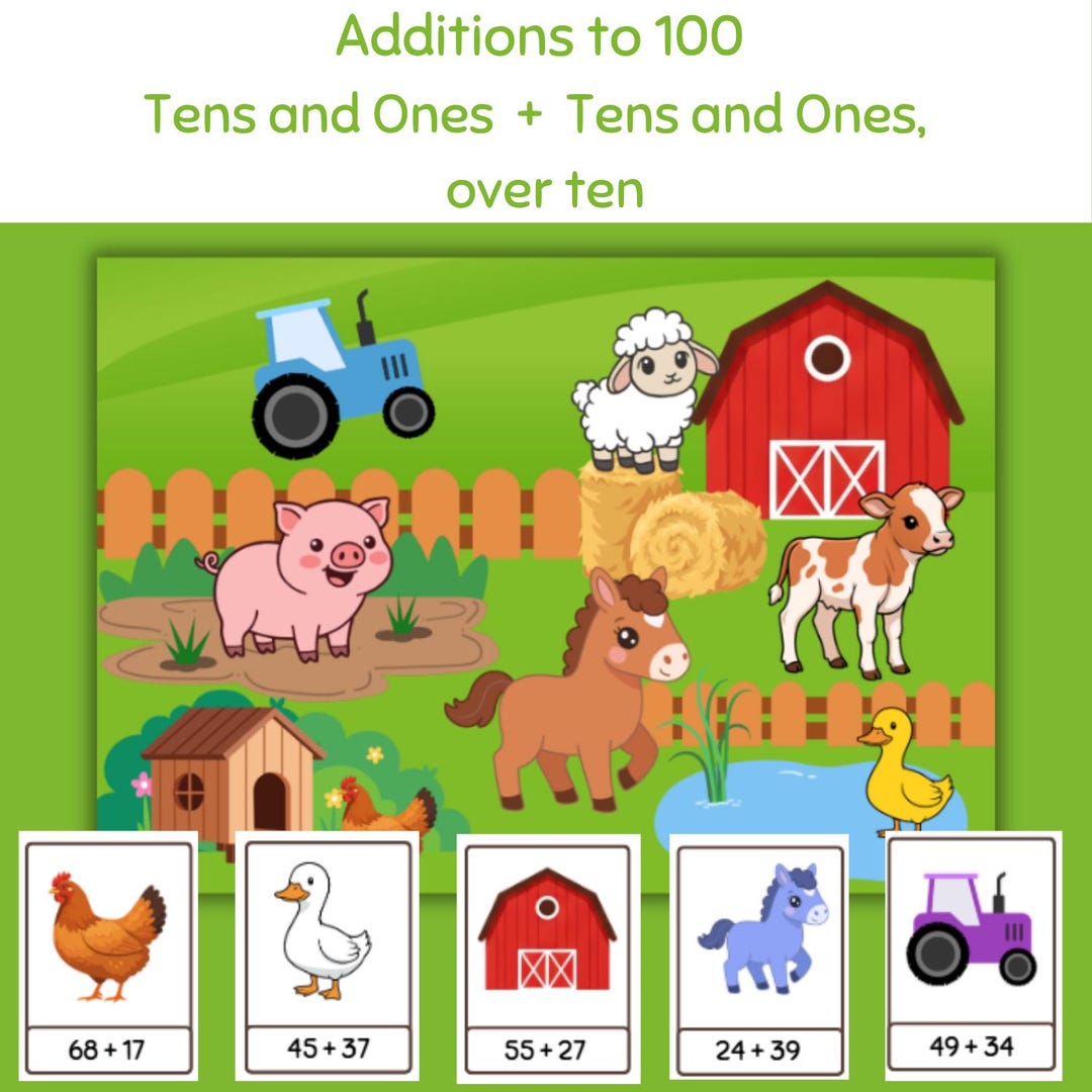 Additions to 100 I Adding Tens and Ones to Tens and Ones, Over Ten I ...