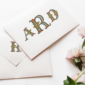 Orange Botanical Alphabet Clipart Bundle, Cute fruit letter monogram, invitations, wedding, baby shower font. Commercial license typeface