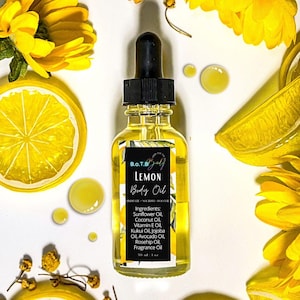 Lemon Body Oil: Natural Lightweight Moisturizer for Glowing Skin