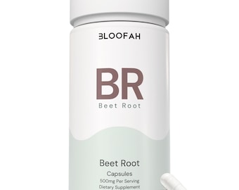 Beet Root Extract Capsules 500mg | Beta vulgaris | Herbal Supplement | Minimal Ingredient Formula | Daily Wellness Routine - 120 Count