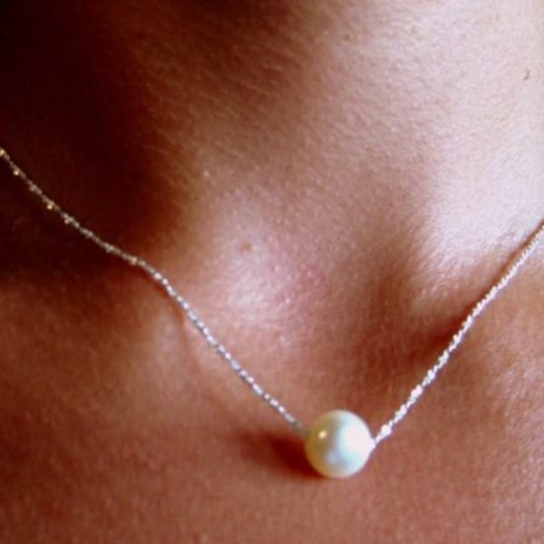 Floating Pearl Necklace Made in Hawaii