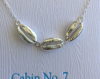 Cowrie or puka shell necklace