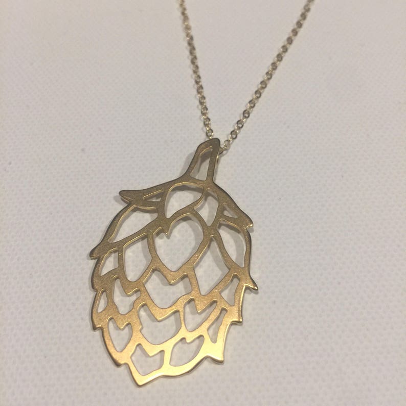 Beer Hops Necklace Etsy
