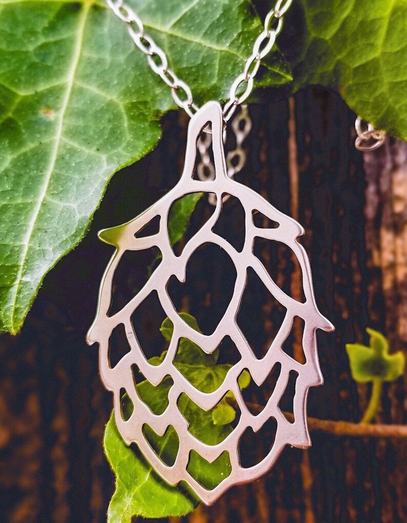 Beer Hops Necklace Etsy