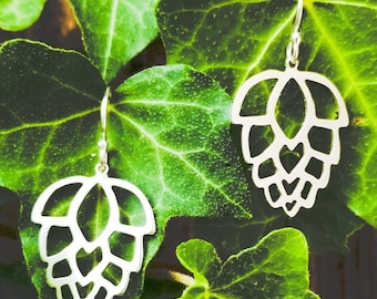 Hop Earrings - craft beer jewelry