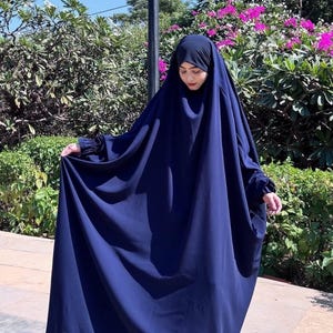 Jilbab blanc saoudien complet bleu marine pour femmes abaya burqa Jilbab abaya femme hijab mode abaya dubaï abaya afghane burqa