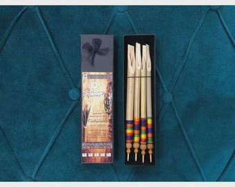 Bamboo Calligraphy Qalams - Arabic & Urdu Khatati Pens - Set of 4