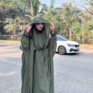 Jilbab blanc saoudien complet vert olive pour femmes abaya burqa Jilbab abaya femme hijab mode abaya dubaï abaya afghane burqa