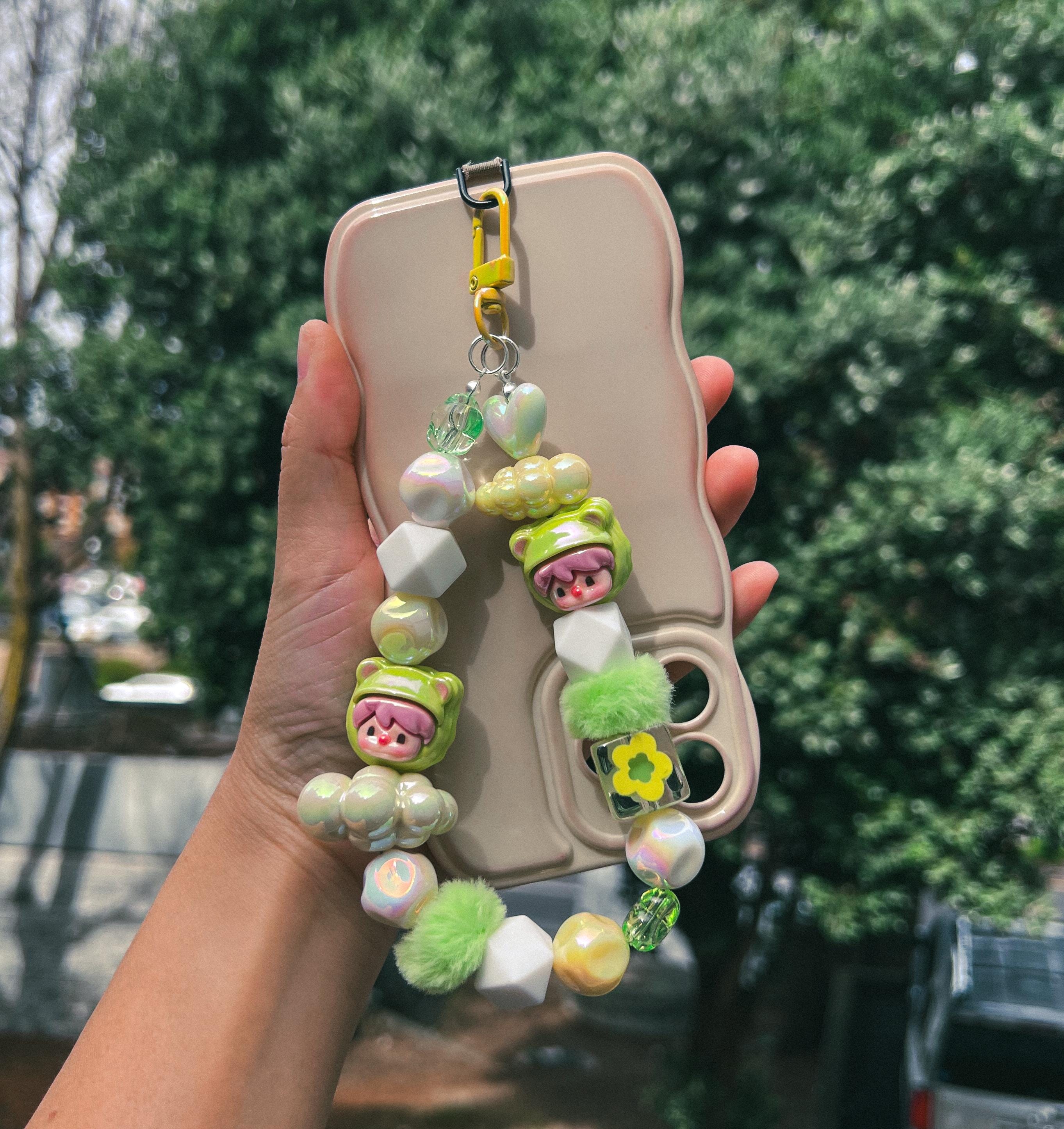 Hacipupu Popmart Chunky Phone Strap: Acrylic Charm Wristlet - Etsy