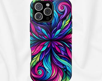 Kaleidoscope Stained Glass Magnetic Phone Case, Gift for Her, Compatible with iPhone 17, 16, 15, 14, 13