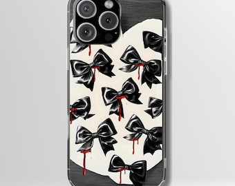 Spooky Halloween Tough Phone Case - Goth Coquette Aesthetic, Cute Horror Style, Compatible with iPhone, Galaxy, and Google Phones