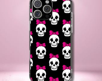 Halloween Tough Phone Case - Creepy Cute Style, Goth Coquette Aesthetic, Compatible with iPhone, Galaxy, and Google Phones