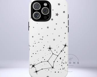 Gemini Zodiac Tough Phone Case, Astrology Gift for Her, Celestial Star Sign Cover, Compatible with iPhone, Galaxy, Pixel