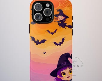 Witch Halloween Tough Phone Case Coquette Creepy Gift for Her, Goth Spooky, Compatible with iPhone, Galaxy, Google