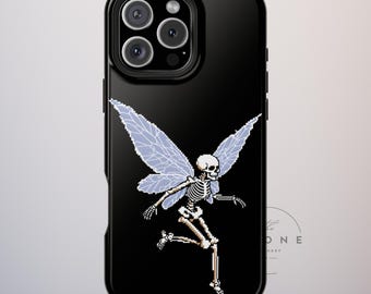 Halloween Tough Phone Case, Creepy Gift for Her, Goth Coquette Spooky, Compatible with iPhone, Galaxy, Google