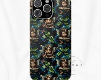 Fairycore Bookish Biodegradable Phone Case, Fairy Book Lover Cozy Witch, Romance Gift, Compatible with iPhone 17, 16, 15, 14, 13
