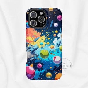 Anime Energy Blast Magnetic Phone Case, Power-Up, Compatible with iPhone 17, 16, 15, 14, 13, Anime Battle Scene Style