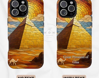 World Wonders Collection, Great Pyramid of Giza Magnetic Phone Case, Compatible with iPhone 17, 16, 15, 14, 13