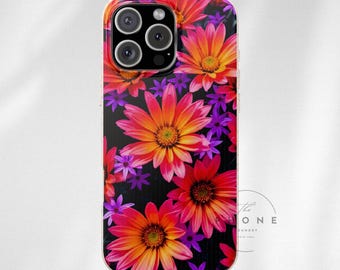 Garden Flower Biodegradable Phone Case, Floral Print, Bright Botanical, Compatible with iPhone 16, 15, 14, 13, 12, 11