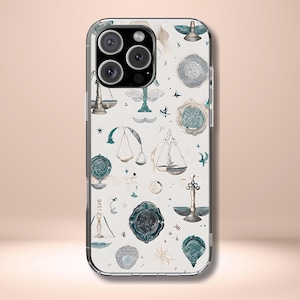 Libra Zodiac Phone Case - Astrology Gift for Her, Celestial Star Sign Cover, Birthday Gift, Compatible with iPhone, Galaxy, Google Phones