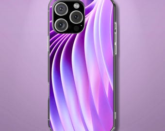 Lavender Wave Tough Phone Case - Abstract Gradient Art, Purple Aesthetic Design, Compatible with iPhone, Galaxy, and Google Phones