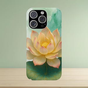 Lotus Blossom Slim Phone Cases, Floral Phone Covers, Nature-Inspired Accessories, Perfect Gift for Garden Lovers, Birthday Present