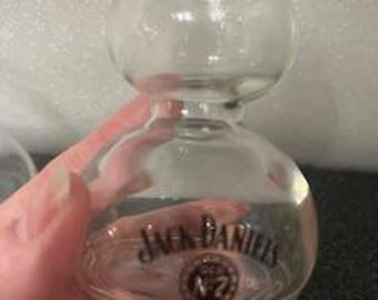 Vintage Jack Daniels No.7 Double Bubble Shot Glass Old No 7